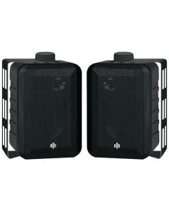 BIC America RTRV44-2 100-Watt 3-Way 4-Inch RtR Series Indoor/Outdoor Speakers (Black)