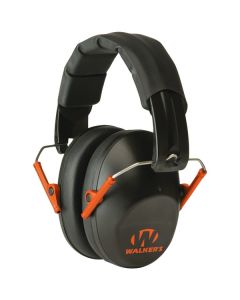 Walker's Game Ear GWP-FPM1-BKO PRO Low-Profile Folding Muff (Black/Orange)