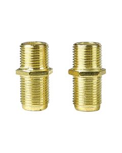 RCA VH66R In-Line F-Connectors, 2 pk