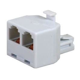 RCA RCATP257WHR DUPLEX MOD JACK WHT